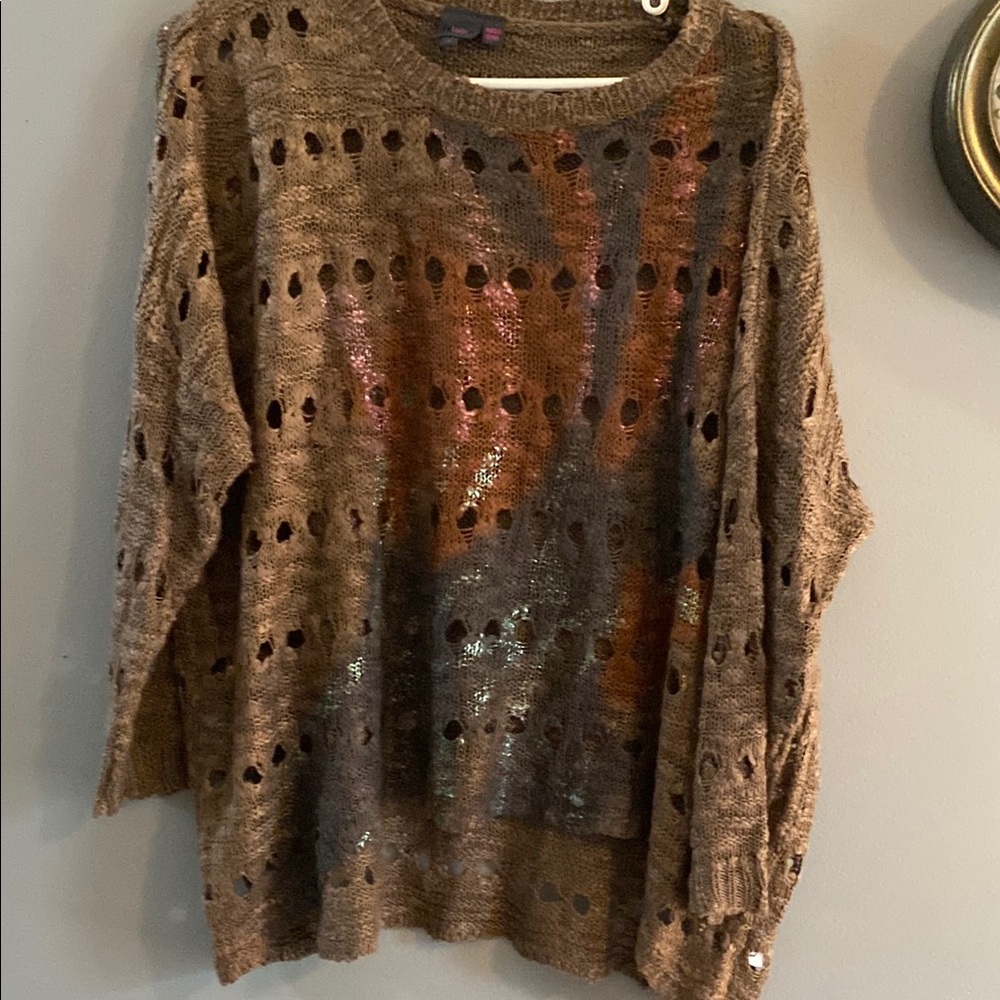 Brown Knit Women's Sweater